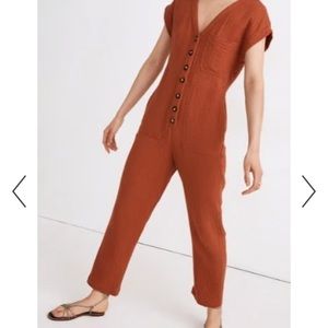 MADEWELL Lightspun Cap-Sleeve Jumpsuit